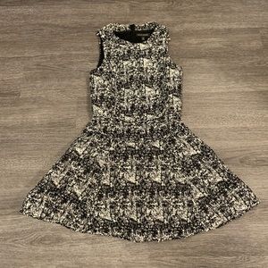 [Banana Republic] Black and White Tweed Dress